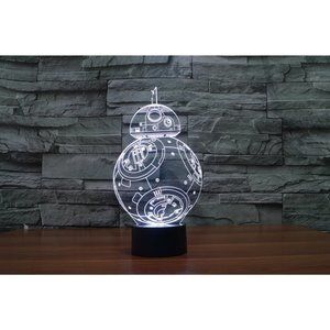Illusion Star Wars BB8 Lamp, 3D Light Experience